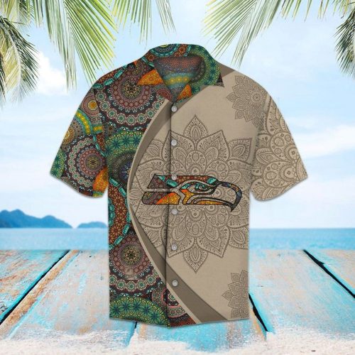 Nfl Seattle Seahawks Mandala Hawaiian Shirt