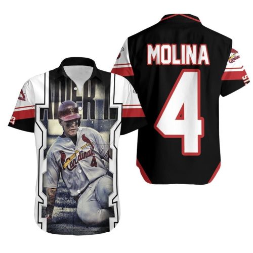 Yadier Molina St Louis Cardinals Legend Hawaiian Shirt - Strive For Winning!