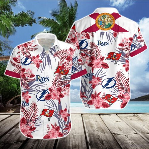 Tampa Bay Buccaneers Lightning Rays Hawaiian Shirt Gift – Perfect for Tampa Sports Fans!
