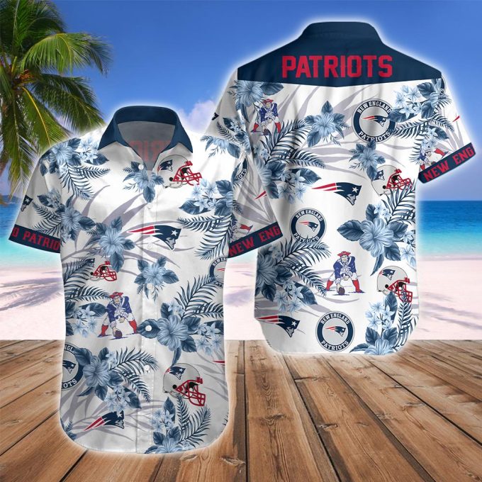 New England PatriotsNFL Floral Hawaii Shirt Gift