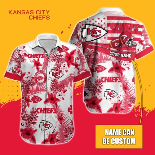 Custom Kansas City Chiefs Nfl Hawaiian Shirt  Gift