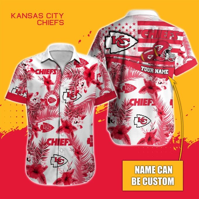 Custom Kansas City Chiefs Nfl Hawaiian Shirt  Gift