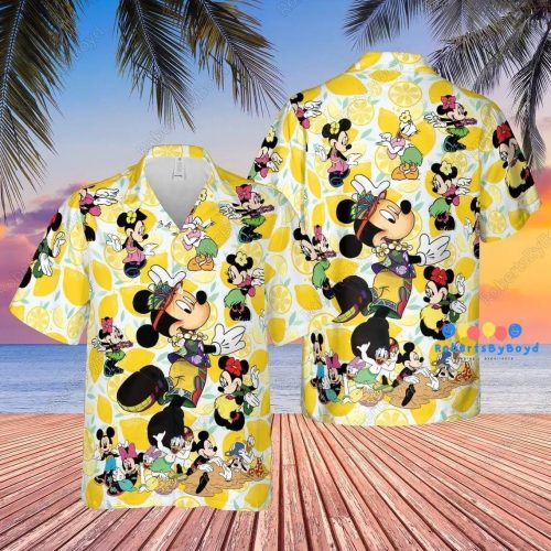 Mickey Mouse Hawaiian Shirt Disney Vacation Tee for Magic Kingdom Summer