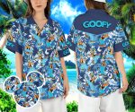 Goofy Tropical Vacation Hawaiian Shirt for Dog Lovers Disneyland Aloha Beach Button Shirt