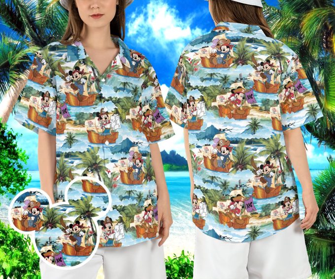 Mickey Pirate of the Caribbean Hawaiian Shirt – Disneyland Pirate Life Aloha Shirt for Pirate Cruise