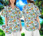 Disney Pixar Toy Story Hawaiian Shirt – Woody Jessie Aliens Button-Up Aloha Shirt