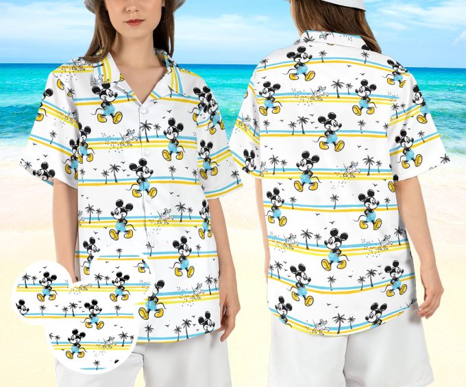 Mickey Pluto Beach Hawaiian Shirt – Disneyland Tropical Aloha Vacation Button Shirt