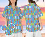 Monsters Inc & University Hawaiian Shirts: Disneyland Beach Aloha & Button Shirt