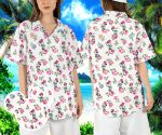 Minnie Mouse Hawaiian Shirt for Summer Disneyland & WDW Beach Vacations