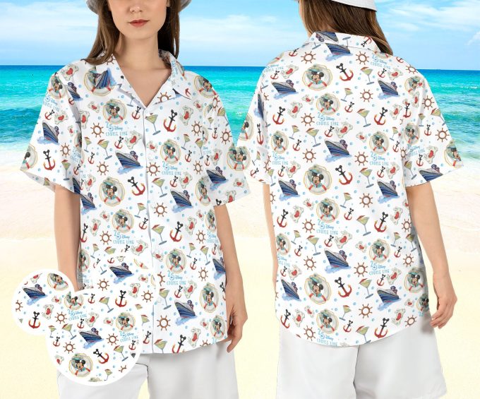 Cruise Line 25th Anniversary Hawaiian Shirt, Silver Anniversary At Sea Hawaii Shirt, Disneyland Mickey Magical Cruise Beach Aloha Shirt