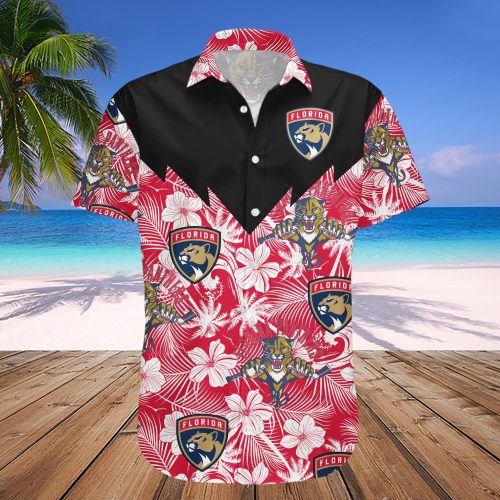Florida Panthers Hawaiian Shirt NHL Aloha Shirt for Men & Women Hockey Fan Gift Idea