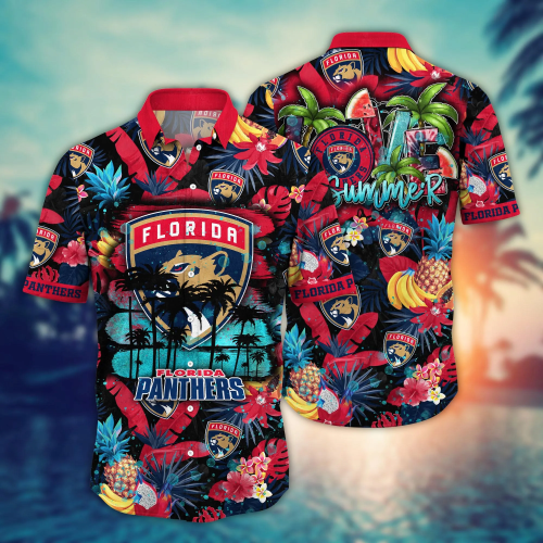 Florida Panthers NHL Hawaiian Shirt – Summer Holiday Gift Idea for Hockey Sports Lovers