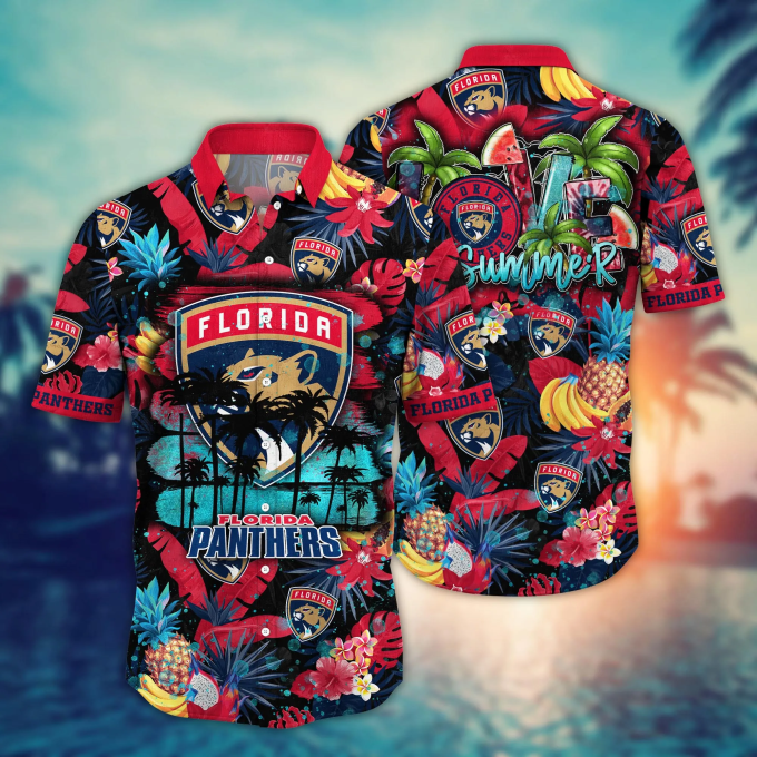 Florida Panthers NHL Hawaiian Shirt – Summer Holiday Gift Idea for Hockey Sports Lovers