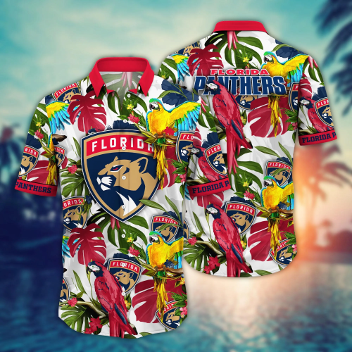 Florida Panthers NHL Hawaiian Shirt Mosquito Bitestime Aloha Shirt Summer Holiday Gift Idea for Hockey Sports Lovers