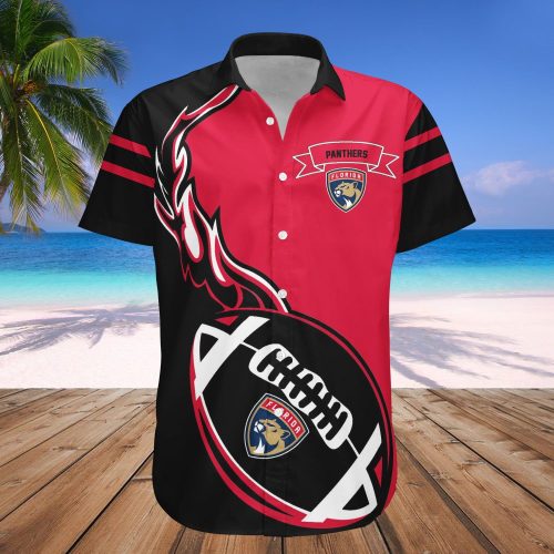 Florida Panthers Hawaiian Shirt: NHL Aloha Flame Ball Shirt – Perfect Summer Gift for Hockey Fans