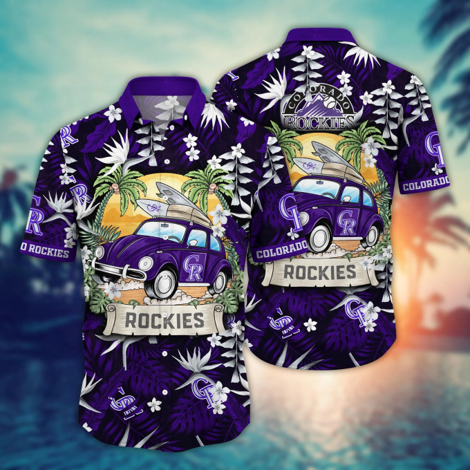 Colorado Rockies MLB Hawaiian Shirt – Perfect Baseball Fan Gift Idea Summer Aloha Shirt