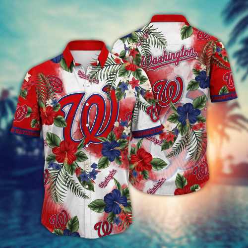 Washington Nationals MLB Hawaiian Shirt – Festive Aloha Shirt for Baseball Fans