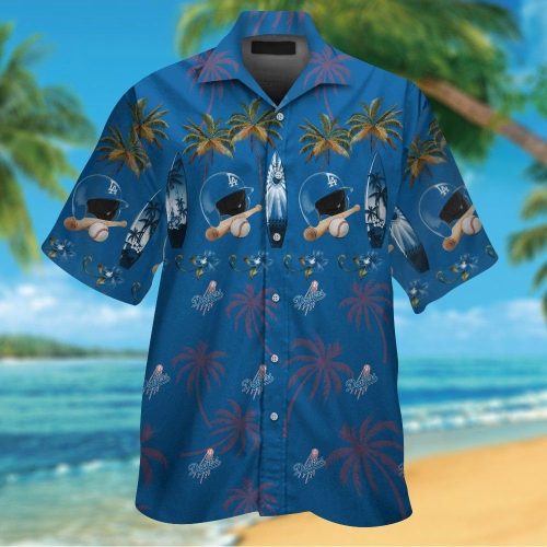 Los Angeles Dodgers Tropical Hawaiian Shirt – Summer Holiday Gift for Baseball Fans
