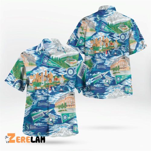 Seattle Mariners Hawaiian Shirt - Tropical Paradise Collection