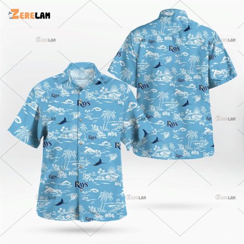 Authentic Tampa Bay Rays Palm Tree Hawaiian Shirt – Perfect for Summer!