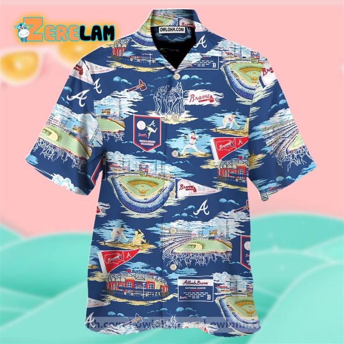 Atlanta Braves Hawaiian Shirt: Stunning Scenic Design for Baseball Fans
