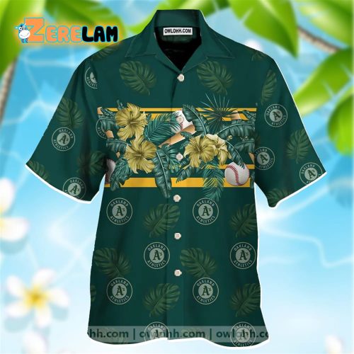Oakland Athletics Short Sleeve Hawaiian Shirt - Official MLB Merchandise
