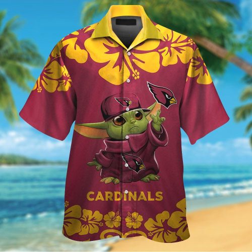 Arizona Cardinals & Baby Yoda Hawaiian Shirt Gift for Men Women #2
