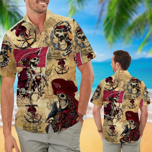 Arizona Cardinals Pirates Retro Hawaiian Shirt