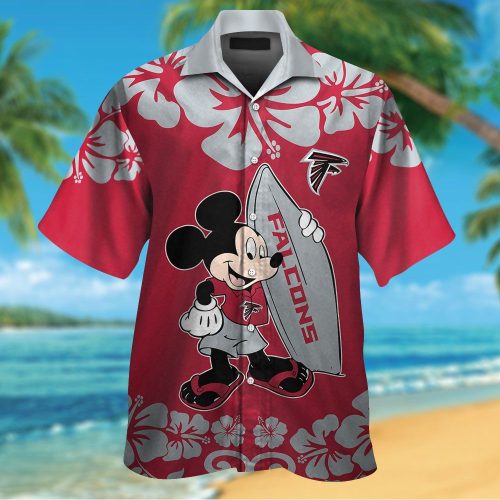 Atlanta Falcons & Mickey Mouse Hawaiian Shirt
