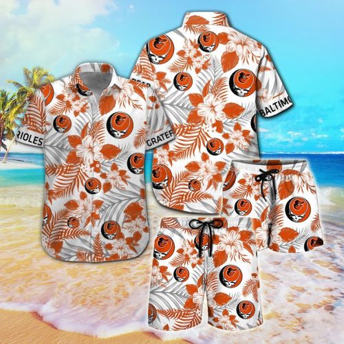 Baltimore Orioles & Grateful Dead Hawaiian Shirt – Unique Fan Gear for Deadheads