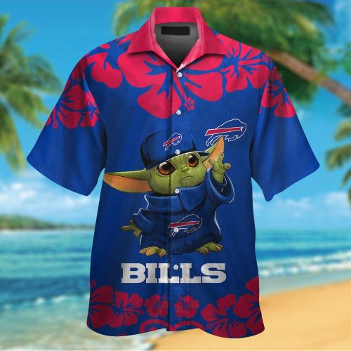 Buffalo Bills & Baby Yoda Hawaiian Shirt Gift for Men Women #2