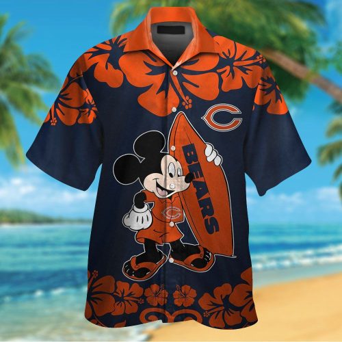 Chicago Bears & Mickey Mouse Hawaiian Shirt
