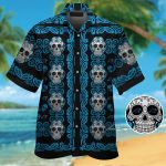 Carolina Panthers Skull Hawaiian Shirt Gift for Men Women #2