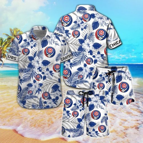Chicago Cubs & Grateful Dead Hawaiian Shirt - Official MLB Merchandise