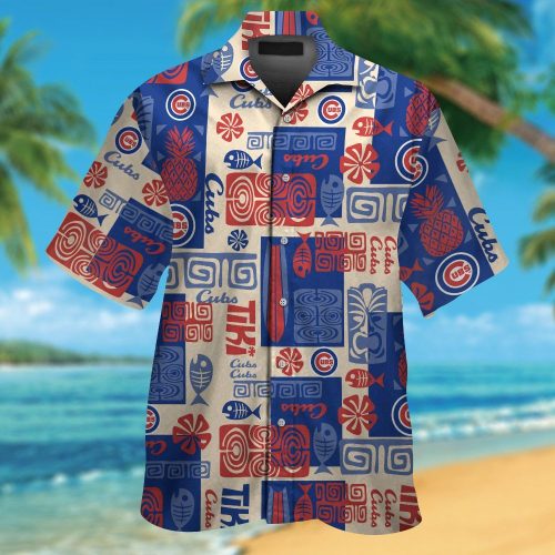 Official Chicago Cubs Hawaiian Shirt - Men s MLB Apparel