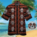 Cincinnati Bengals Skull Hawaiian Shirt Gift for Men Women #2