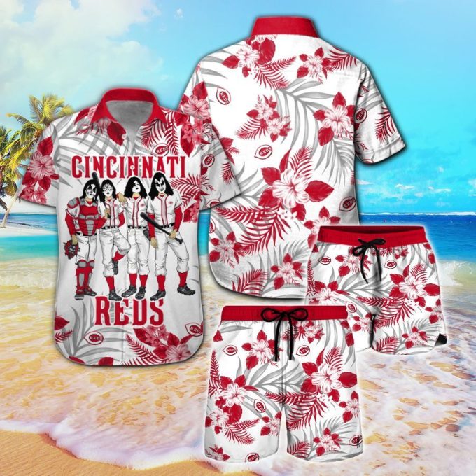 Cincinnati Reds & Kiss Hawaiian Shirt – Official MLB Merchandise