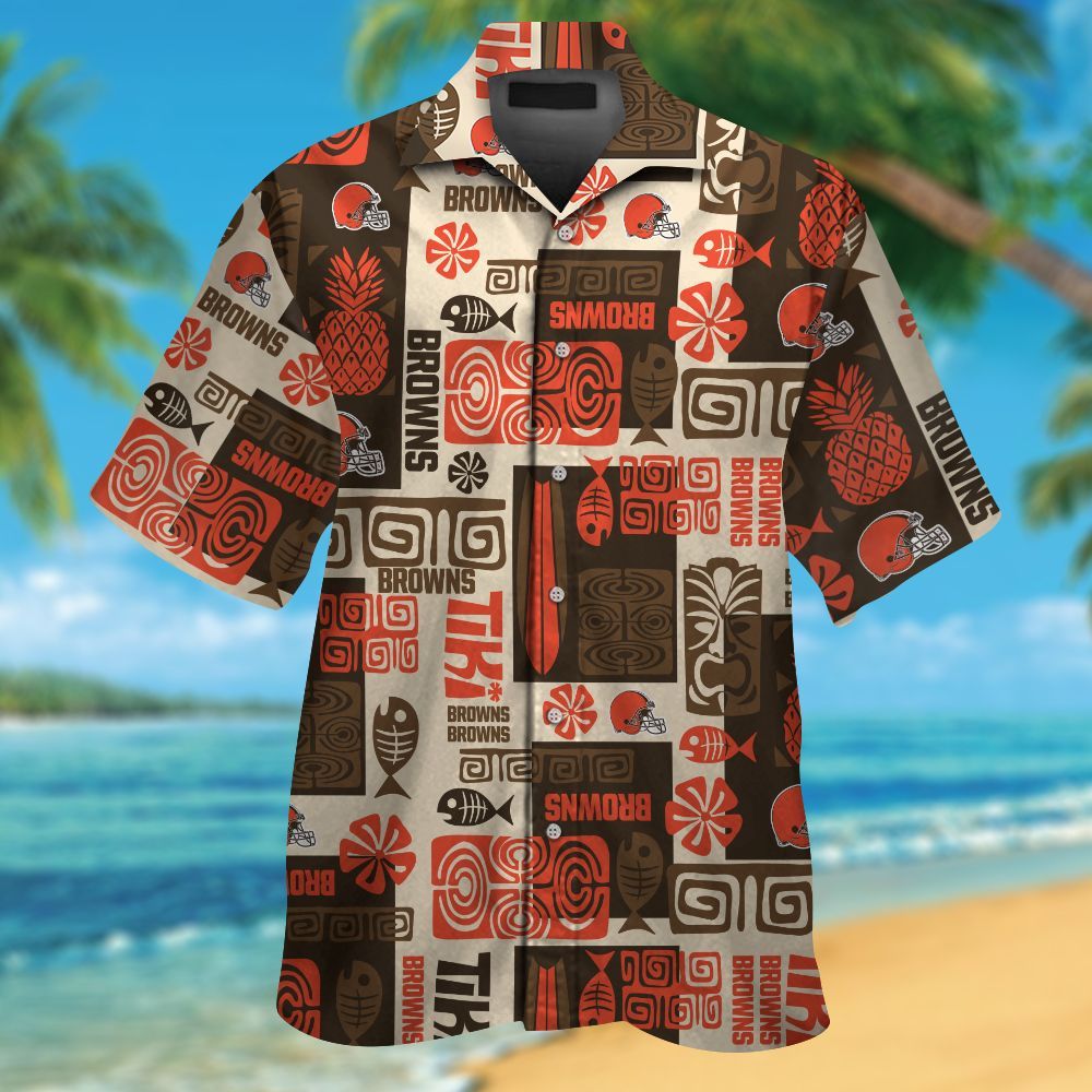 Cleveland Browns Hawaiian Shirt Gift for Men Women #9 Cleveland Browns Hawaiian Shirt Gift for Men Women #9