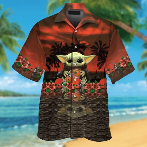 Cleveland Browns & Baby Yoda Hawaiian Shirt
