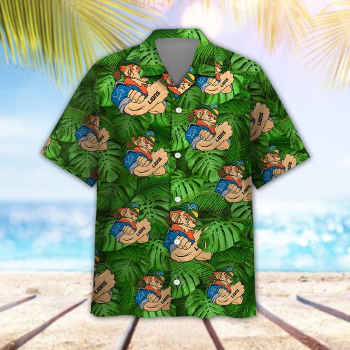 Detroit Lions Leprechaun St. Patrick’s Day Hawaiian Shirt