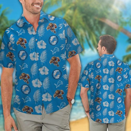 Detroit Lions Hawaiian Shirt Gift for Men Women #20