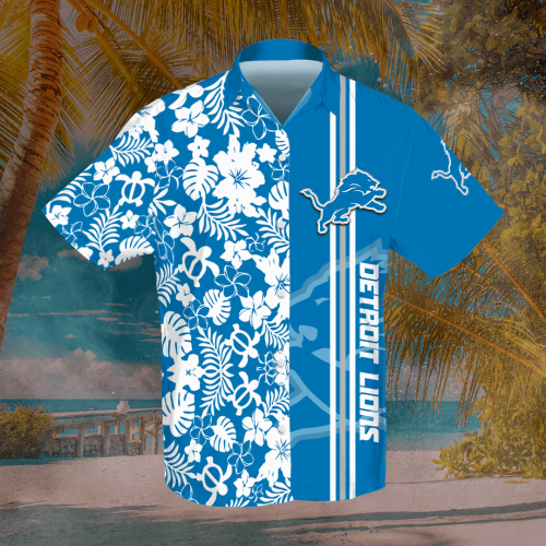 Detroit Lions Hawaiian Shirt Gift for Men Women #31
