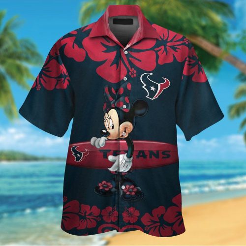 Houston Texans & Minnie Mouse Hawaiian Shirt