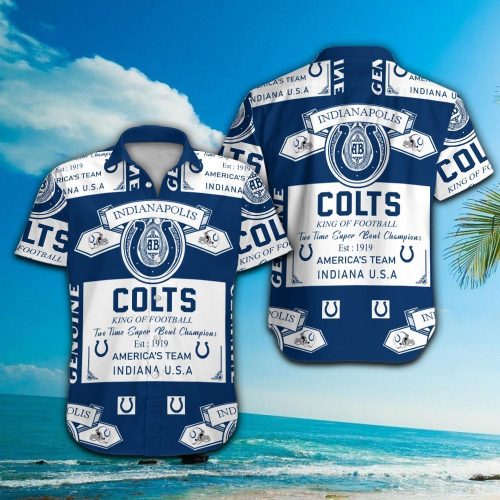 Indianapolis Colts Hawaiian Shirt Gift for Men Women #12