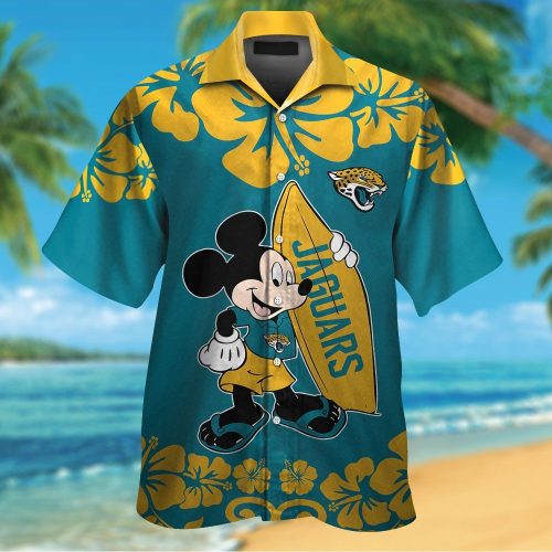 Jacksonville Jaguars & Mickey Mouse Hawaiian Shirt