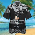 Las Vegas Raiders & Minnie Mouse Hawaiian Shirt