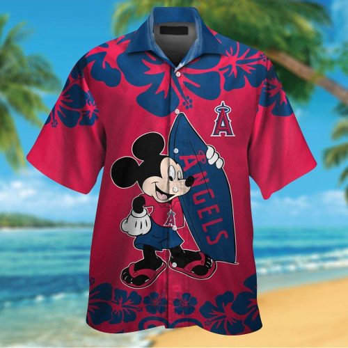 Los Angeles Angels & Mickey Mouse Hawaiian Shirt: Official MLB Disney Collaboration