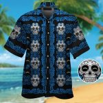 Los Angeles Chargers Skull Hawaiian Shirt