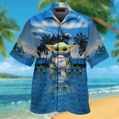 Los Angeles Dodgers & Baby Yoda Hawaiian Shirt – Official MLB Merchandise