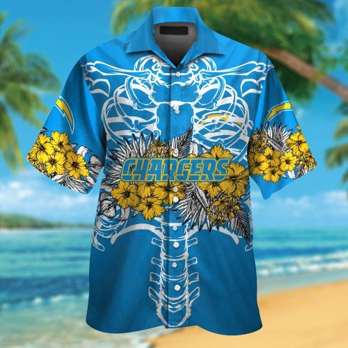 Los Angeles Chargers Hawaiian Shirt Gift for Men Women #27